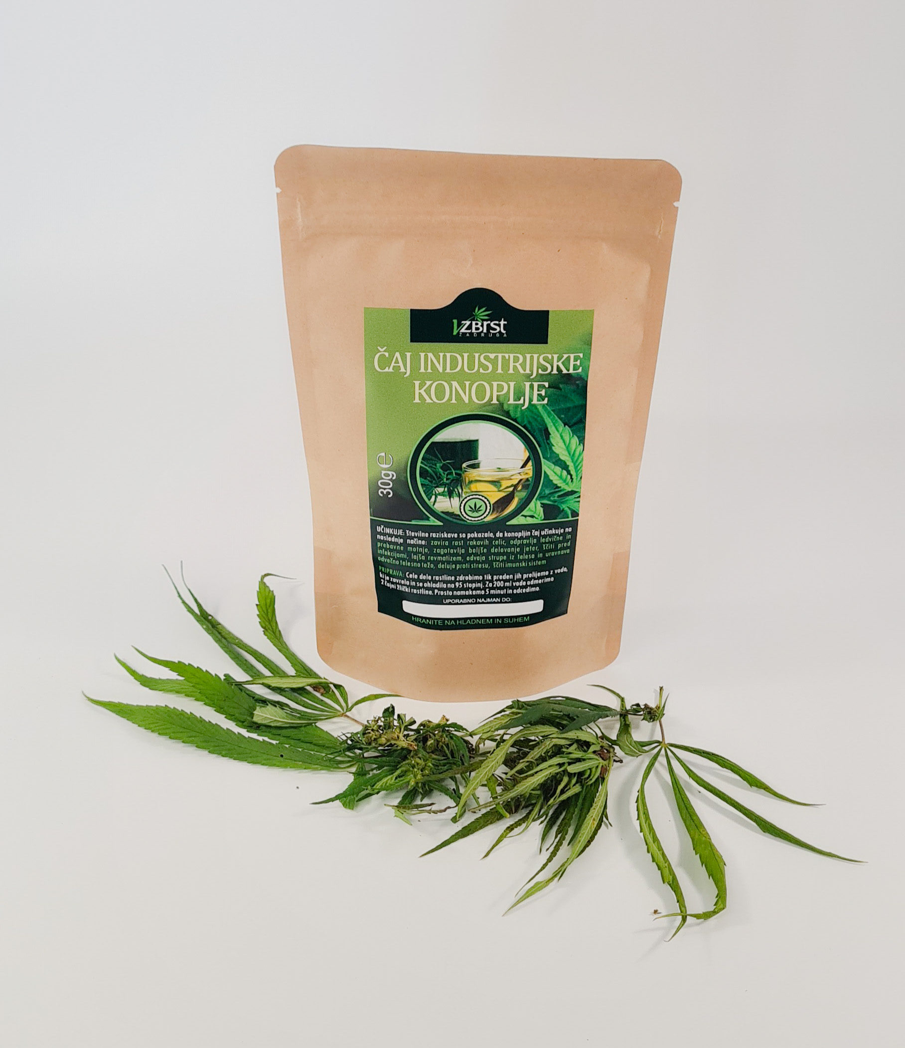 Čaj industrijske konoplje-vzbrst.si